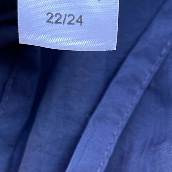 Swimsuits For All Taslon Nylon Capri Coverup Pants Navy blue preloved Sz 22/24 - Picture 3 of 5